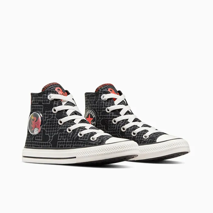 Converse High Top Converse X Dungeons and Dragons Chuck Taylor All Star Blackwhitered 8211 Kids