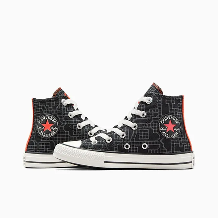 Converse High Top Converse X Dungeons and Dragons Chuck Taylor All Star Blackwhitered 8211 Kids