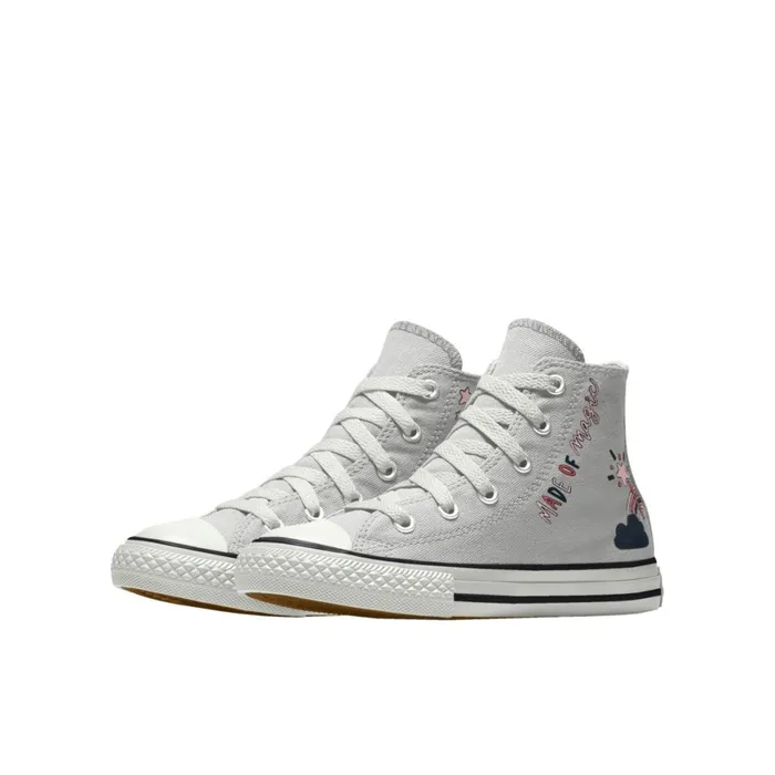 Converse High Top Custom Chuck Taylor All Star By You Grey Rainbow 8211 Kids