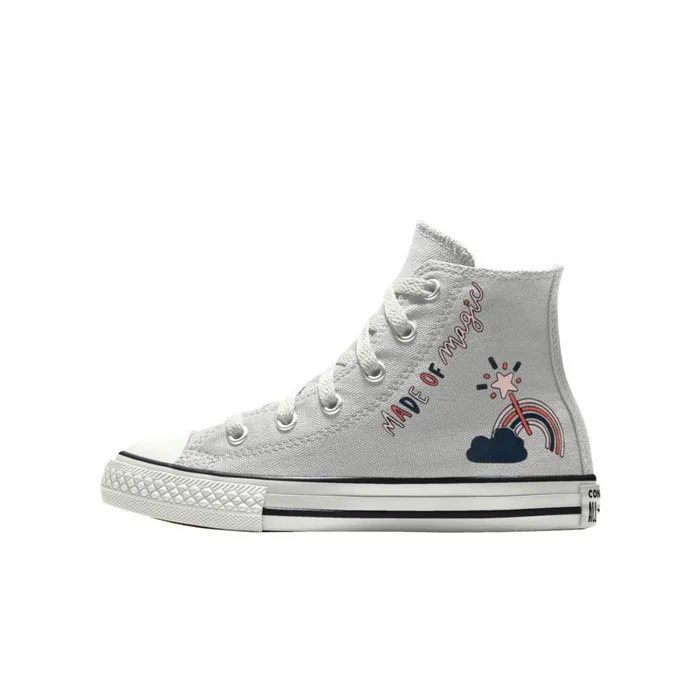 Converse High Top Custom Chuck Taylor All Star By You Grey Rainbow 8211 Kids