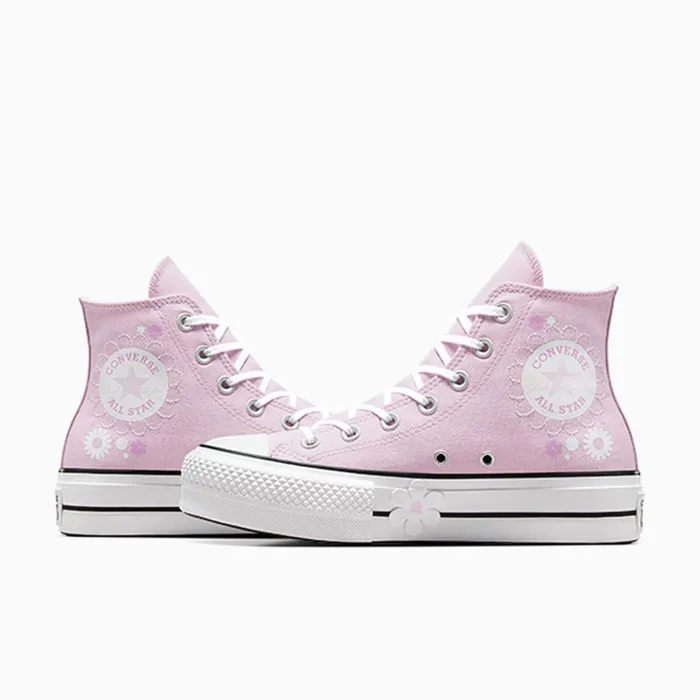 Converse Lift Platforms Chuck Taylor All Star Lift Platform Floral Stardust Lilacwhiteblack 8211 Women