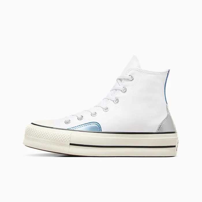 Converse Lift Platforms Converse All Star Lift Platform Chrome Whitesilvergold 8211 Women