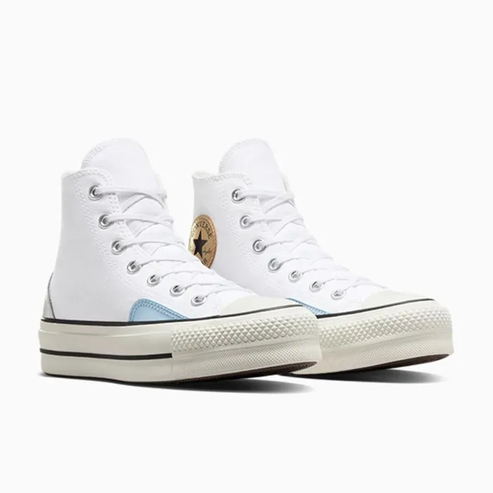 Converse Lift Platforms Converse All Star Lift Platform Chrome Whitesilvergold 8211 Women