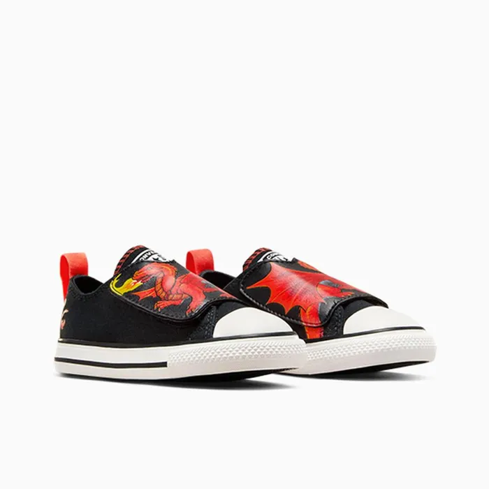 Converse Low Top Converse X Dungeons and Dragons Chuck Taylor All Star One Strap Blackredwhite 8211 Kids