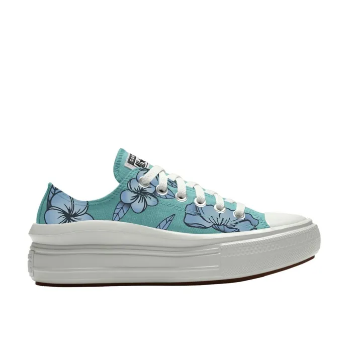 Converse Low Top Custom Chuck Taylor All Star Move Platform By You Cyan Slushy 8211 Women Converse Low Top Custom Chuck Taylor All Star Move Platform By You Cyan Slushy 8211 Women