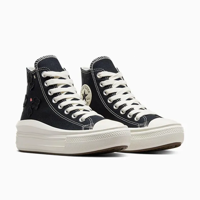 Converse Platforms Chuck Taylor All Star Move Platform 3D Flowers Blackegretdonut Glaze 8211 Women