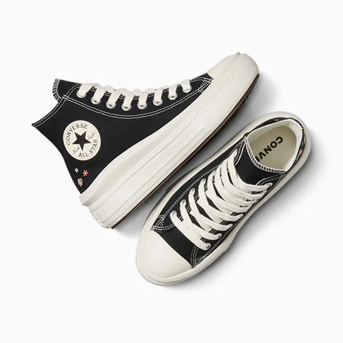 Converse Platforms Chuck Taylor All Star Move Platform 3D Flowers Blackegretdonut Glaze 8211 Women