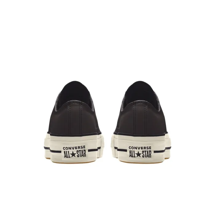 Converse Platforms Custom Chuck Taylor All Star Lift Platform Leather By You Black 8211 MenWomen