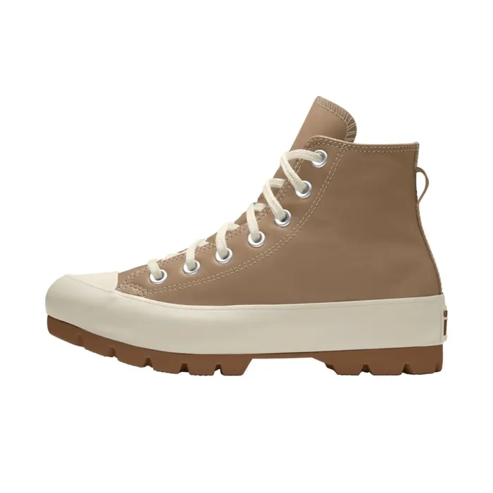 Converse Platforms Custom Chuck Taylor All Star Lugged Platform Leather By You Champagne Tan 8211 Women