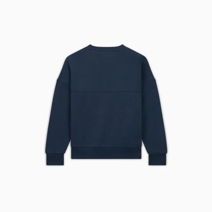 Converse Tops and TShirts Relaxed Fleece Crew Converse Navy 8211 Kids