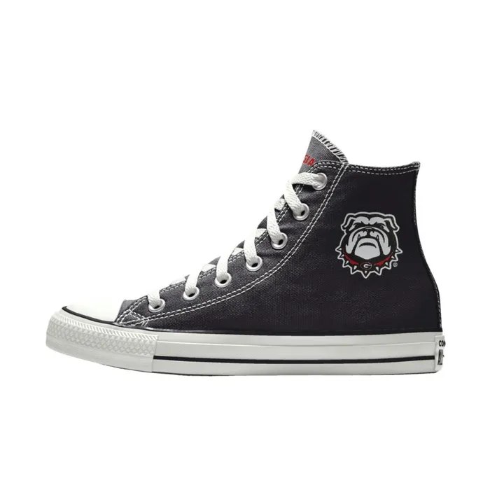 Converse Wide Width Chuck Taylor All Star University Of Georgia High Top Selected Color Black 8211 WomenMen Converse Wide Width Chuck Taylor All Star University Of Georgia High Top Selected Color Black 8211 WomenMen