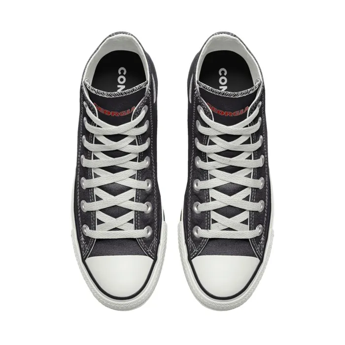 Converse Wide Width Chuck Taylor All Star University Of Georgia High Top Selected Color Black 8211 WomenMen