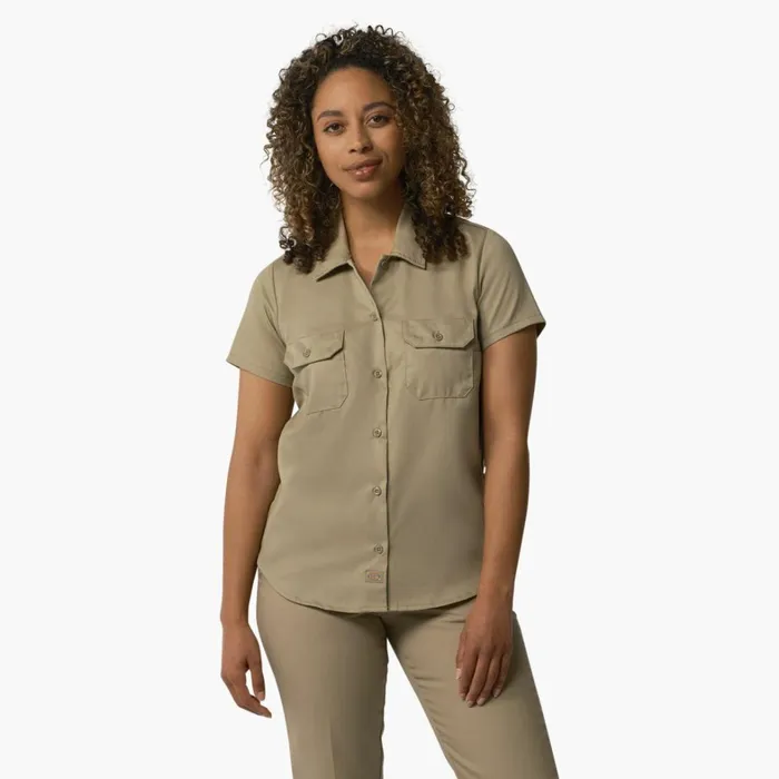 Dickies Button Up Women039s 574 Original Work Shirt Military Khaki Military Khaki ksh 8211 Women Dickies Button Up Women039s 574 Original Work Shirt Military Khaki Military Khaki ksh 8211 Women