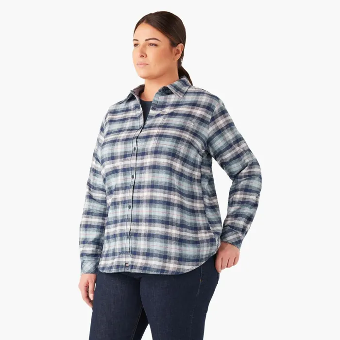 Dickies Button Up Women039s Plus Long Sleeve Plaid Flannel Shirt Clear BlueNavy Ombre Plaid Clear Bluenavy Ombre Plaid c1f 8211 Women Dickies Button Up Women039s Plus Long Sleeve Plaid Flannel Shirt Clear BlueNavy Ombre Plaid Clear Bluenavy Ombre Plaid c1f 8211 Women