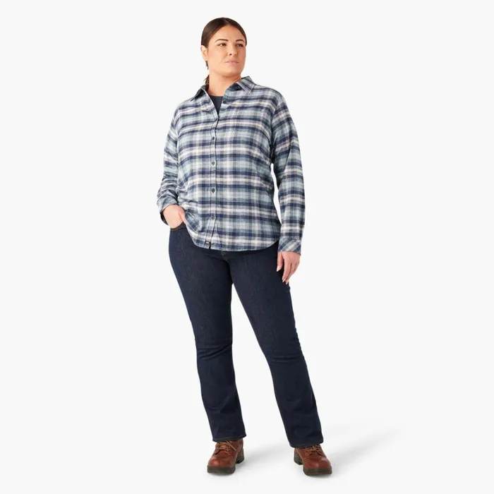 Dickies Button Up Women039s Plus Long Sleeve Plaid Flannel Shirt Clear BlueNavy Ombre Plaid Clear Bluenavy Ombre Plaid c1f 8211 Women Dickies Button Up Women039s Plus Long Sleeve Plaid Flannel Shirt Clear BlueNavy Ombre Plaid Clear Bluenavy Ombre Plaid c1f 8211 Women