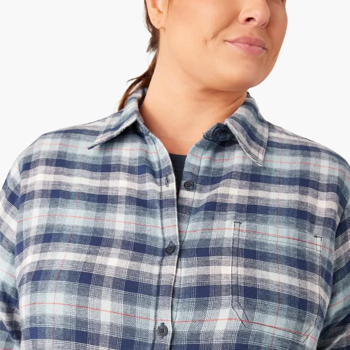 Dickies Button Up Women039s Plus Long Sleeve Plaid Flannel Shirt Clear BlueNavy Ombre Plaid Clear Bluenavy Ombre Plaid c1f 8211 Women Dickies Button Up Women039s Plus Long Sleeve Plaid Flannel Shirt Clear BlueNavy Ombre Plaid Clear Bluenavy Ombre Plaid c1f 8211 Women