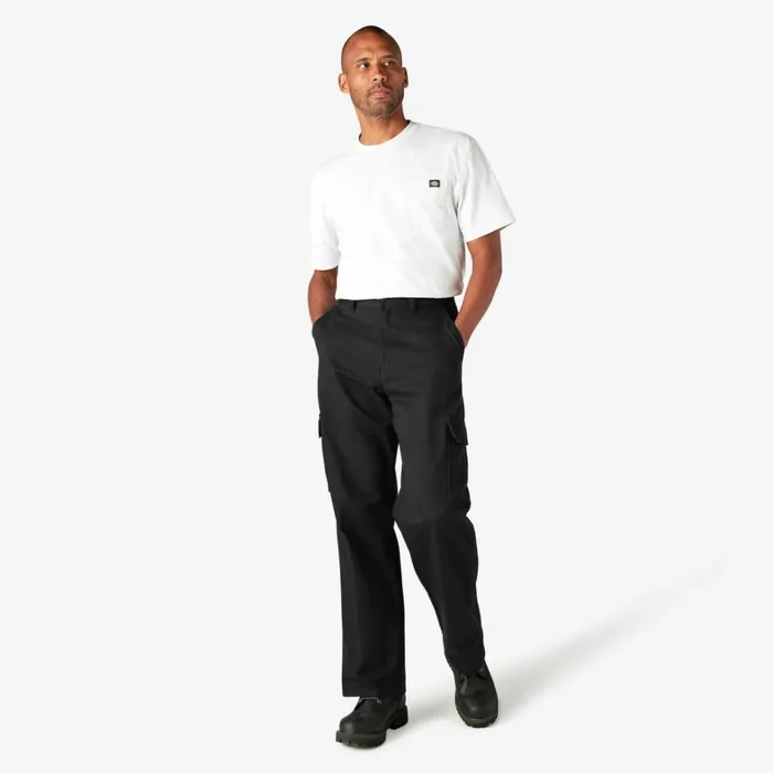 Dickies Cargo Loose Fit Cargo Pants Rinsed Black Rinsed Black rbk 8211 Men Dickies Cargo Loose Fit Cargo Pants Rinsed Black Rinsed Black rbk 8211 Men