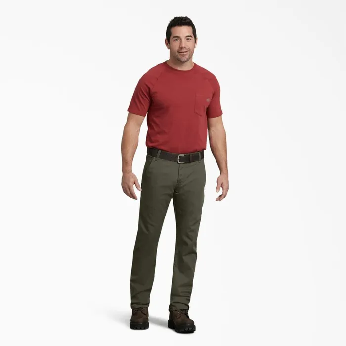 Dickies Carpenter FLEX Regular Fit Duck Carpenter Pants Stonewashed Moss Green Stonewashed Moss Green sms 8211 Men