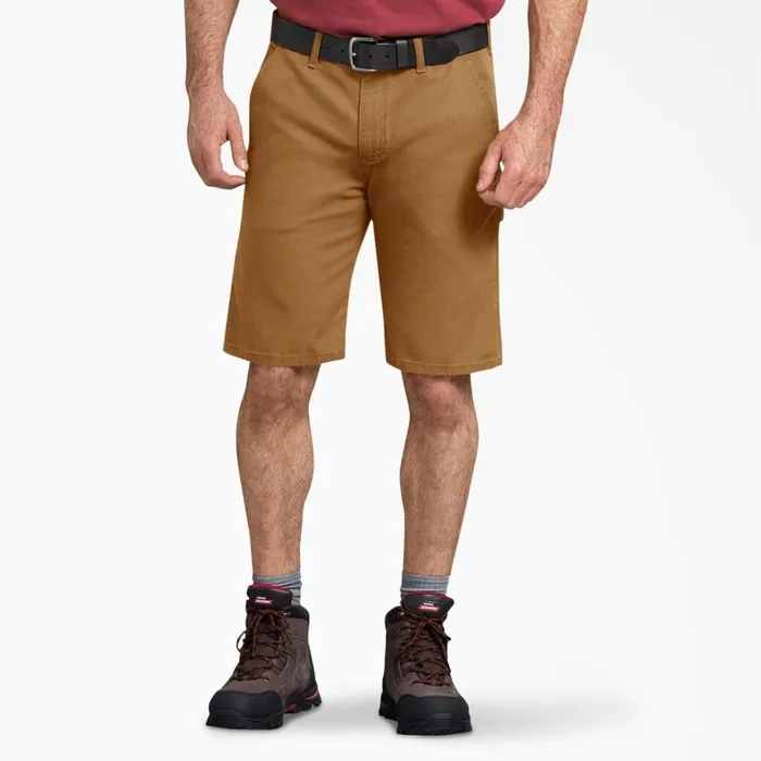 Dickies Carpenter FLEX Regular Fit Duck Carpenter Shorts 11034 Stonewashed Brown Duck Stonewashed Brown Duck sbd 8211 Men