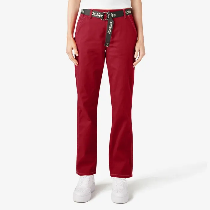 Dickies Carpenter Women039s Relaxed Fit Carpenter Pants English Red English Red er 8211 Women