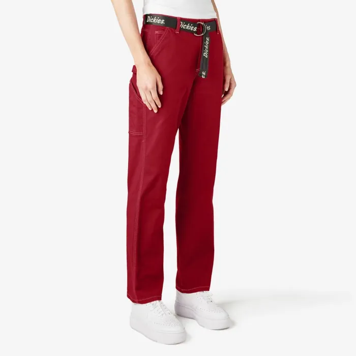 Dickies Carpenter Women039s Relaxed Fit Carpenter Pants English Red English Red er 8211 Women