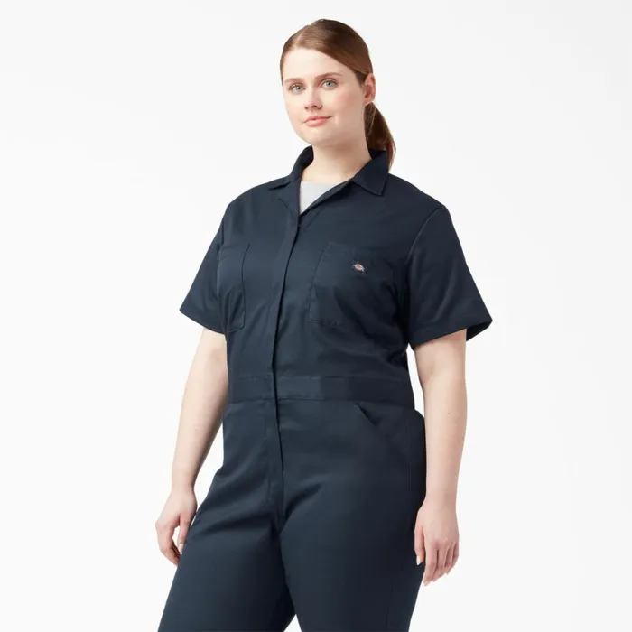 Dickies Coveralls Women039s Plus FLEX Cooling TempiQ Short Sleeve Coveralls Dark Navy Dark Navy dn 8211 Women Dickies Coveralls Women039s Plus FLEX Cooling TempiQ Short Sleeve Coveralls Dark Navy Dark Navy dn 8211 Women