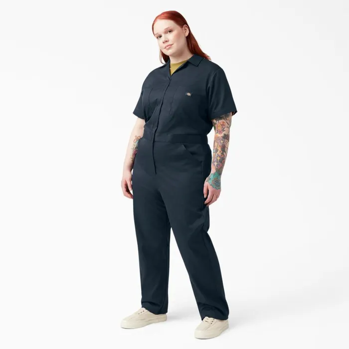Dickies Coveralls Women039s Plus FLEX Cooling TempiQ Short Sleeve Coveralls Dark Navy Dark Navy dn 8211 Women Dickies Coveralls Women039s Plus FLEX Cooling TempiQ Short Sleeve Coveralls Dark Navy Dark Navy dn 8211 Women