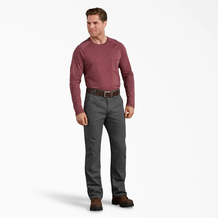 Dickies Double Knee FLEX Regular Fit Duck Double Knee Pants Stonewashed Gray Stonewashed Gray ssl 8211 Men