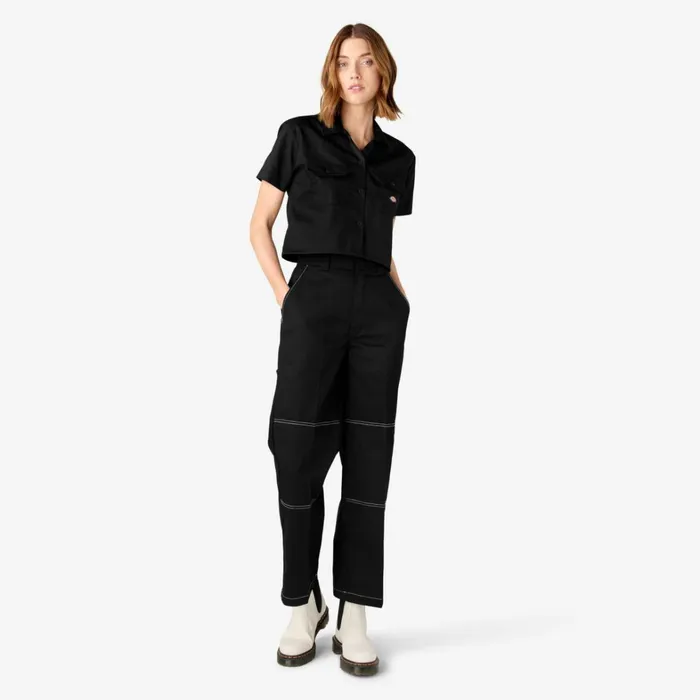 Dickies Double Knee Womens Sawyerville Double Knee Pants Black Black bkx 8211 Women Dickies Double Knee Womens Sawyerville Double Knee Pants Black Black bkx 8211 Women
