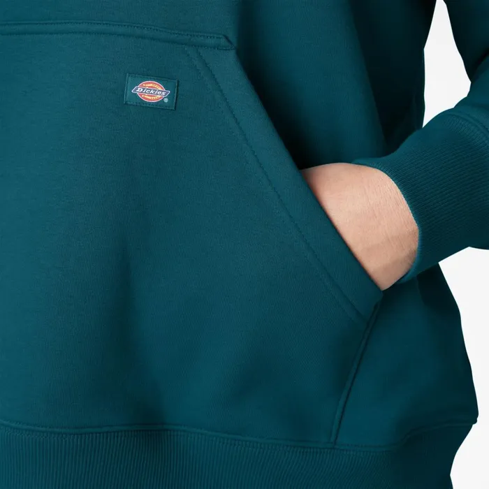 Dickies Hoodies and Sweatshirts Women039s Plus Water Repellent Sleeve Logo Hoodie Deep Lagoon Deep Lagoon dgn 8211 Women Dickies Hoodies and Sweatshirts Women039s Plus Water Repellent Sleeve Logo Hoodie Deep Lagoon Deep Lagoon dgn 8211 Women