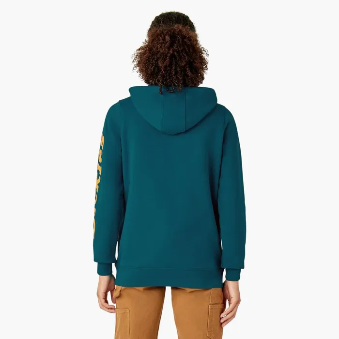 Dickies Hoodies and Sweatshirts Women039s Water Repellent Sleeve Logo Hoodie Deep Lagoon Deep Lagoon dgn 8211 Women Dickies Hoodies and Sweatshirts Women039s Water Repellent Sleeve Logo Hoodie Deep Lagoon Deep Lagoon dgn 8211 Women