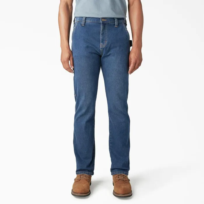 Dickies Jeans FLEX Regular Fit Carpenter Utility Jeans Medium Denim Wash Medium Denim Wash mwi 8211 Men