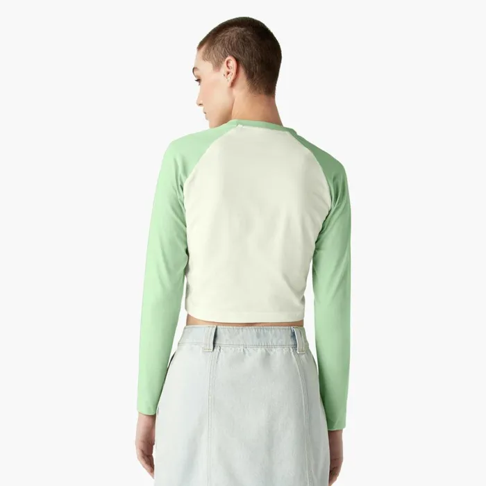 Dickies Long Sleeve TShirts Womens Sodaville Cropped TShirt Quiet Green Quiet Green qg2 8211 Women Dickies Long Sleeve TShirts Womens Sodaville Cropped TShirt Quiet Green Quiet Green qg2 8211 Women