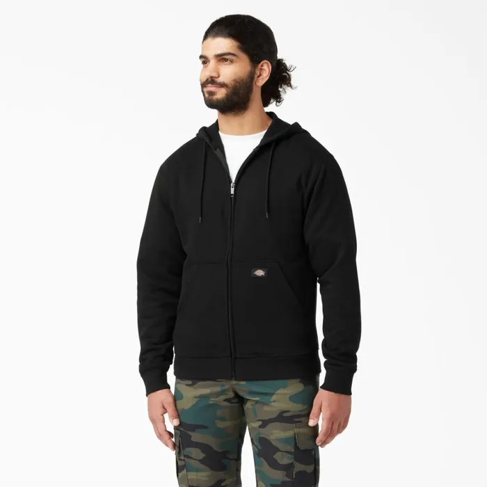 Dickies Outerwear Midweight Fleece Zip Hoodie Black Black bk 8211 Men