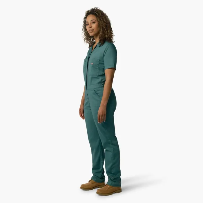 Dickies Painters Women039s Cooling Short Sleeve Coveralls Lincoln Green Lincoln Green ln 8211 Women