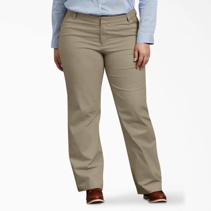 Dickies Pants Women039s Plus FLEX Relaxed Fit Pants Desert Sand Desert Sand ds 8211 Women