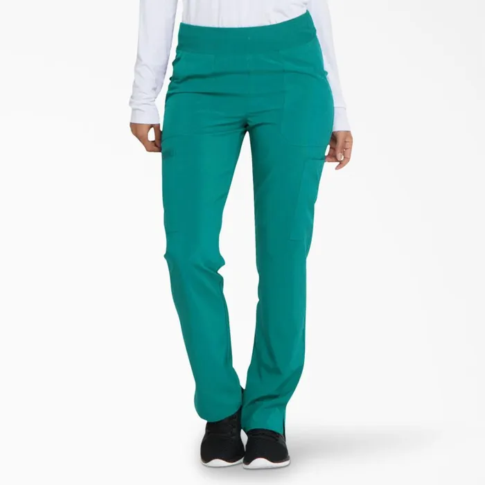Dickies Scrubs Women039s EDS Essentials Tapered Leg Cargo Scrub Pants Teal Teal dtl 8211 Women