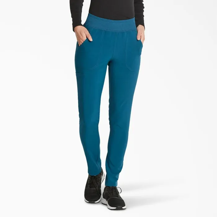 Dickies Scrubs Women039s EDS Essentials Tapered Leg Scrub Pants Caribbean Blue Caribbean Blue crb 8211 Women