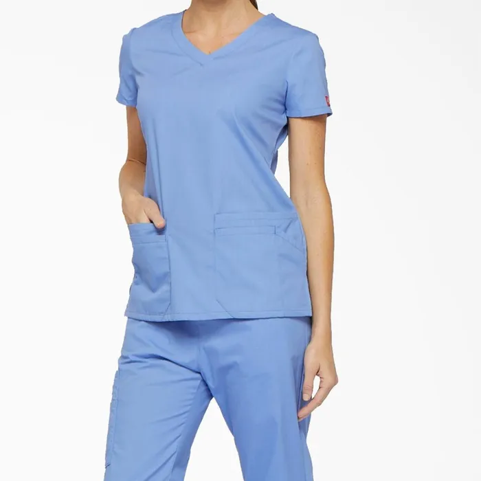 Dickies Scrubs Women039s EDS Signature VNeck Scrub Top With Pen Slot Ceil Blue Ceil Blue cbl 8211 Women Dickies Scrubs Women039s EDS Signature VNeck Scrub Top With Pen Slot Ceil Blue Ceil Blue cbl 8211 Women
