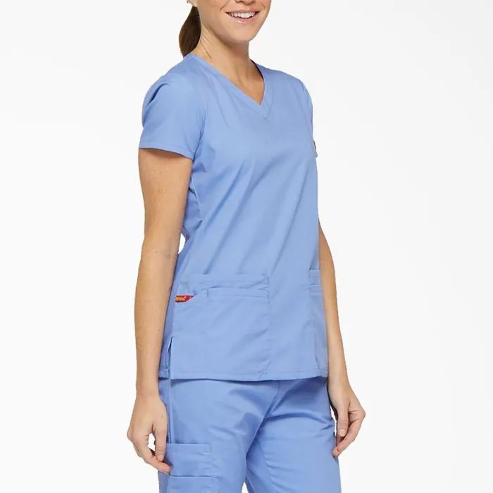 Dickies Scrubs Women039s EDS Signature VNeck Scrub Top With Pen Slot Ceil Blue Ceil Blue cbl 8211 Women Dickies Scrubs Women039s EDS Signature VNeck Scrub Top With Pen Slot Ceil Blue Ceil Blue cbl 8211 Women