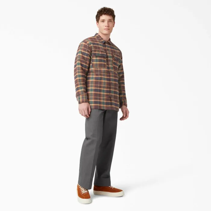 Dickies Shirt Jackets Flannel Quilted Lined Shirt Jacket Brown Gingerbread Ivy Plaid Brown Gingerbread Ivy Plaid rpg 8211 Men Dickies Shirt Jackets Flannel Quilted Lined Shirt Jacket Brown Gingerbread Ivy Plaid Brown Gingerbread Ivy Plaid rpg 8211 Men