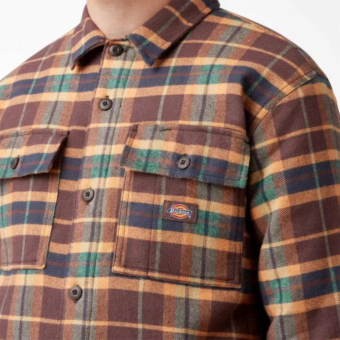 Dickies Shirt Jackets Flannel Quilted Lined Shirt Jacket Brown Gingerbread Ivy Plaid Brown Gingerbread Ivy Plaid rpg 8211 Men Dickies Shirt Jackets Flannel Quilted Lined Shirt Jacket Brown Gingerbread Ivy Plaid Brown Gingerbread Ivy Plaid rpg 8211 Men