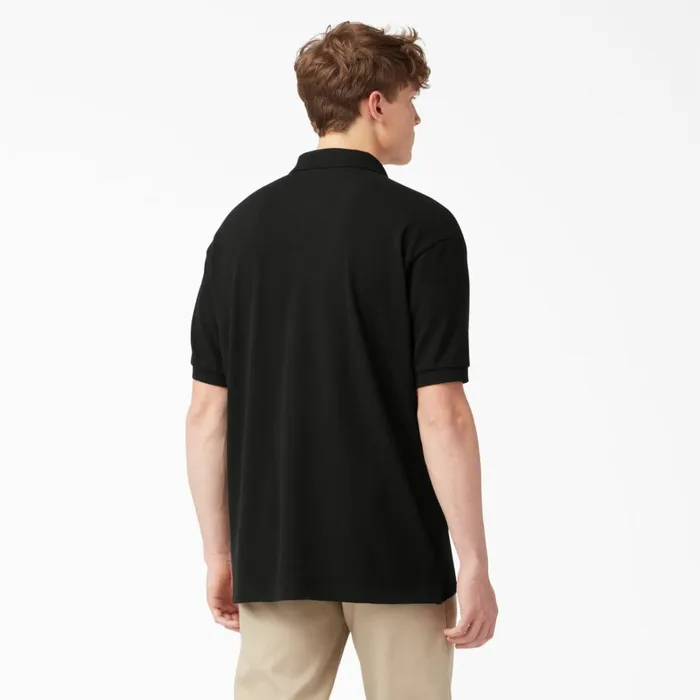 Dickies Shirts Adult Size Piqu Short Sleeve Polo Black Black bk 8211 Kids