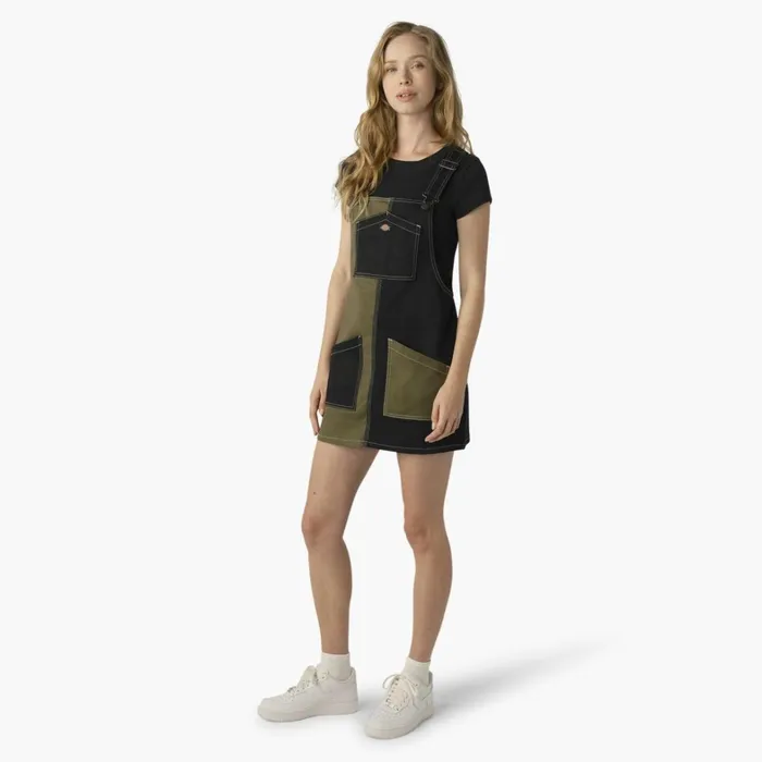 Dickies Skirts and Dresses Women039s Regular Fit Colorblock Bib Overall Dress MilitaryBlack Color Block Militaryblack Color Block mck 8211 Women Dickies Skirts and Dresses Women039s Regular Fit Colorblock Bib Overall Dress MilitaryBlack Color Block Militaryblack Color Block mck 8211 Women