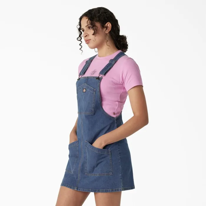 Dickies Skirts and Dresses Women039s Regular Fit Denim Bib Overall Dress Stonewashed Vintage Blue Stonewashed Vintage Blue wvb 8211 Women Dickies Skirts and Dresses Women039s Regular Fit Denim Bib Overall Dress Stonewashed Vintage Blue Stonewashed Vintage Blue wvb 8211 Women