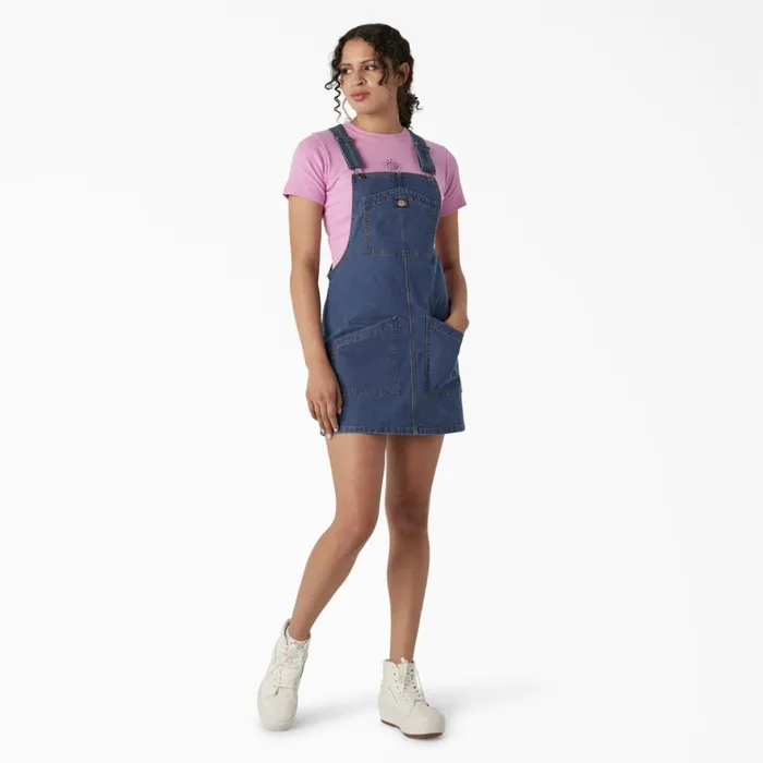 Dickies Skirts and Dresses Women039s Regular Fit Denim Bib Overall Dress Stonewashed Vintage Blue Stonewashed Vintage Blue wvb 8211 Women Dickies Skirts and Dresses Women039s Regular Fit Denim Bib Overall Dress Stonewashed Vintage Blue Stonewashed Vintage Blue wvb 8211 Women
