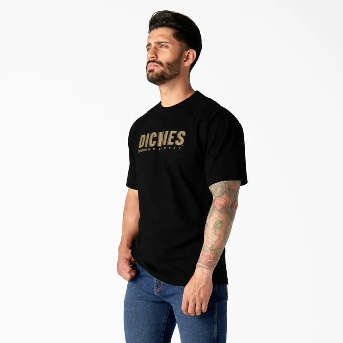 Dickies TShirts Short Sleeve Workwear Graphic TShirt Black Black kbk 8211 Men Dickies TShirts Short Sleeve Workwear Graphic TShirt Black Black kbk 8211 Men