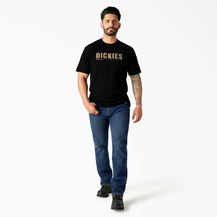 Dickies TShirts Short Sleeve Workwear Graphic TShirt Black Black kbk 8211 Men Dickies TShirts Short Sleeve Workwear Graphic TShirt Black Black kbk 8211 Men