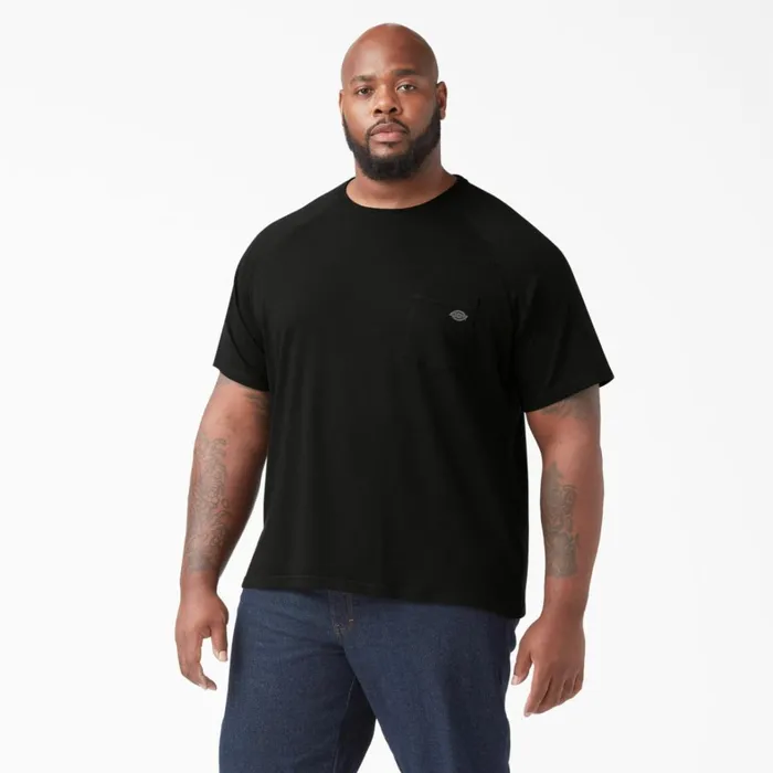 Dickies Work Shirts Cooling Short Sleeve Pocket TShirt Black Black bk 8211 Men Dickies Work Shirts Cooling Short Sleeve Pocket TShirt Black Black bk 8211 Men