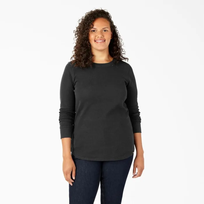 Dickies Work Tops Women039s Plus Long Sleeve Thermal Shirt Black Black kbk 8211 Women Dickies Work Tops Women039s Plus Long Sleeve Thermal Shirt Black Black kbk 8211 Women